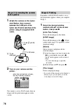 Предварительный просмотр 76 страницы Sony Cyber-shot DSC-M2 User'S Manual / Troubleshooting