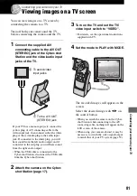 Предварительный просмотр 81 страницы Sony Cyber-shot DSC-M2 User'S Manual / Troubleshooting