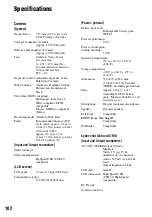 Предварительный просмотр 102 страницы Sony Cyber-shot DSC-M2 User'S Manual / Troubleshooting