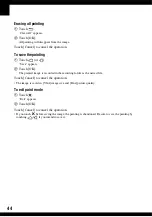 Preview for 44 page of Sony Cyber-shot DSC-N1 User'S Manual / Troubleshooting