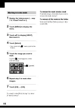 Preview for 96 page of Sony Cyber-shot DSC-N1 User'S Manual / Troubleshooting