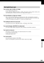 Preview for 105 page of Sony Cyber-shot DSC-N1 User'S Manual / Troubleshooting