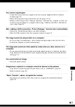 Preview for 107 page of Sony Cyber-shot DSC-N1 User'S Manual / Troubleshooting