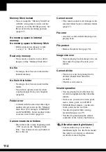 Preview for 114 page of Sony Cyber-shot DSC-N1 User'S Manual / Troubleshooting