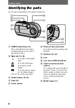 Предварительный просмотр 8 страницы Sony Cyber-shot DSC-P20 Operating Instructions Manual