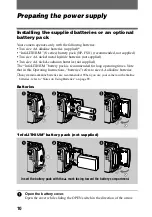 Предварительный просмотр 10 страницы Sony Cyber-shot DSC-P20 Operating Instructions Manual