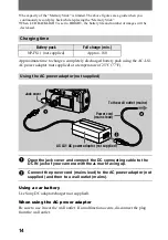 Предварительный просмотр 14 страницы Sony Cyber-shot DSC-P20 Operating Instructions Manual