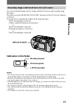 Предварительный просмотр 21 страницы Sony Cyber-shot DSC-P20 Operating Instructions Manual