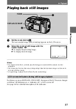 Предварительный просмотр 27 страницы Sony Cyber-shot DSC-P20 Operating Instructions Manual