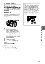 Предварительный просмотр 45 страницы Sony Cyber-shot DSC-P20 Operating Instructions Manual