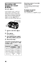 Предварительный просмотр 46 страницы Sony Cyber-shot DSC-P20 Operating Instructions Manual