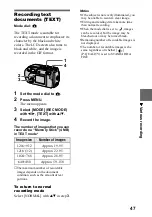 Предварительный просмотр 47 страницы Sony Cyber-shot DSC-P20 Operating Instructions Manual