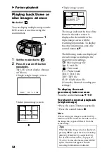 Предварительный просмотр 54 страницы Sony Cyber-shot DSC-P20 Operating Instructions Manual