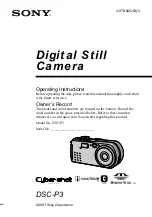 Предварительный просмотр 1 страницы Sony Cyber-shot DSC-P3 Operating Instructions Manual