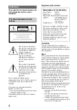 Предварительный просмотр 2 страницы Sony Cyber-shot DSC-P3 Operating Instructions Manual