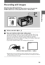 Предварительный просмотр 19 страницы Sony Cyber-shot DSC-P3 Operating Instructions Manual