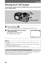 Предварительный просмотр 28 страницы Sony Cyber-shot DSC-P3 Operating Instructions Manual