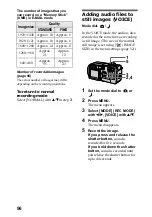 Предварительный просмотр 56 страницы Sony Cyber-shot DSC-P3 Operating Instructions Manual