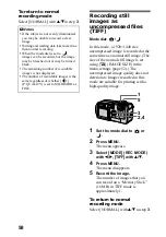 Предварительный просмотр 58 страницы Sony Cyber-shot DSC-P3 Operating Instructions Manual