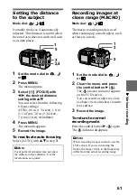 Предварительный просмотр 61 страницы Sony Cyber-shot DSC-P3 Operating Instructions Manual