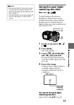 Предварительный просмотр 65 страницы Sony Cyber-shot DSC-P3 Operating Instructions Manual