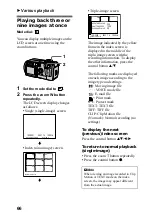 Предварительный просмотр 66 страницы Sony Cyber-shot DSC-P3 Operating Instructions Manual