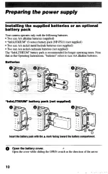 Предварительный просмотр 10 страницы Sony Cyber-shot DSC-P30 Operating Instructions Manual