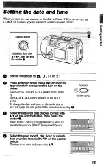 Предварительный просмотр 15 страницы Sony Cyber-shot DSC-P30 Operating Instructions Manual