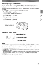 Предварительный просмотр 21 страницы Sony Cyber-shot DSC-P30 Operating Instructions Manual