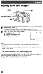 Предварительный просмотр 28 страницы Sony Cyber-shot DSC-P30 Operating Instructions Manual