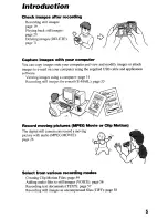 Preview for 5 page of Sony Cyber-shot DSC-P5 Operating Instructions Manual