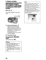 Preview for 54 page of Sony Cyber-shot DSC-P5 Operating Instructions Manual