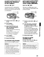 Preview for 61 page of Sony Cyber-shot DSC-P5 Operating Instructions Manual