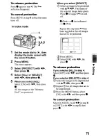 Preview for 73 page of Sony Cyber-shot DSC-P5 Operating Instructions Manual