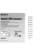 Sony Cyber-shot DSC-P9 Operating Instructions Manual предпросмотр