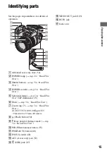 Предварительный просмотр 15 страницы Sony Cyber-shot DSC-R1 User'S Manual / Troubleshooting