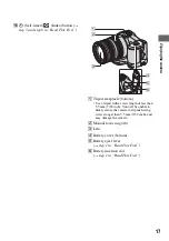 Предварительный просмотр 17 страницы Sony Cyber-shot DSC-R1 User'S Manual / Troubleshooting