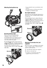 Предварительный просмотр 18 страницы Sony Cyber-shot DSC-R1 User'S Manual / Troubleshooting