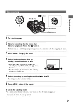 Предварительный просмотр 31 страницы Sony Cyber-shot DSC-R1 User'S Manual / Troubleshooting