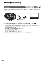 Предварительный просмотр 58 страницы Sony Cyber-shot DSC-R1 User'S Manual / Troubleshooting