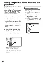 Предварительный просмотр 92 страницы Sony Cyber-shot DSC-R1 User'S Manual / Troubleshooting