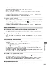 Предварительный просмотр 109 страницы Sony Cyber-shot DSC-R1 User'S Manual / Troubleshooting