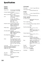 Предварительный просмотр 128 страницы Sony Cyber-shot DSC-R1 User'S Manual / Troubleshooting