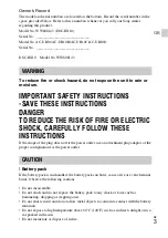 Предварительный просмотр 3 страницы Sony Cyber-shot DSC-RX10 Instruction Manual