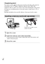 Preview for 14 page of Sony Cyber-shot DSC-RX100 Instruction Manual