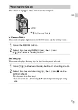 Preview for 19 page of Sony Cyber-shot DSC-RX100 Instruction Manual