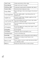 Preview for 22 page of Sony Cyber-shot DSC-RX100 Instruction Manual