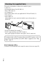 Предварительный просмотр 8 страницы Sony Cyber-shot DSC-RX100M4 Instruction Manual