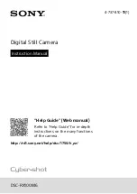 Sony Cyber-shot DSC-RX100M6 Instruction Manual preview