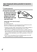 Preview for 16 page of Sony Cyber-shot DSC-RX100M6 Instruction Manual